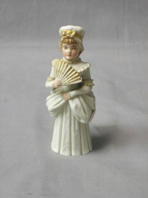 Lot No 581 A Victorian Royal Worcester candle snuffer in the form of a
