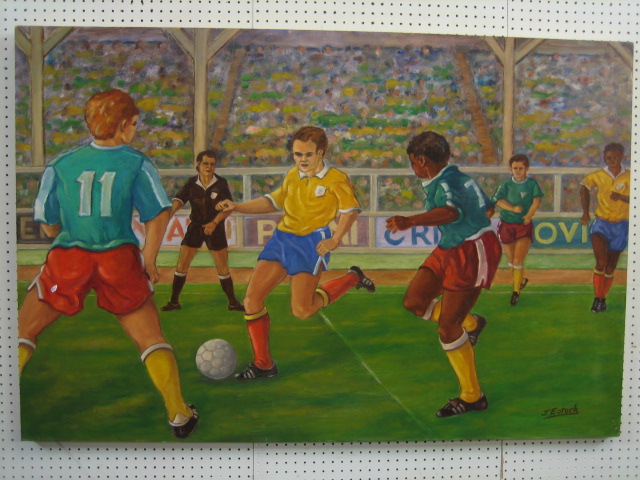 Kết quả hình ảnh cho football game painting