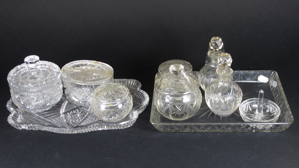 2 cut glass dressing table sets | 20th February 2013 | Denhams 2 cut glass dressing table sets | 20th February 2013 | Denhams