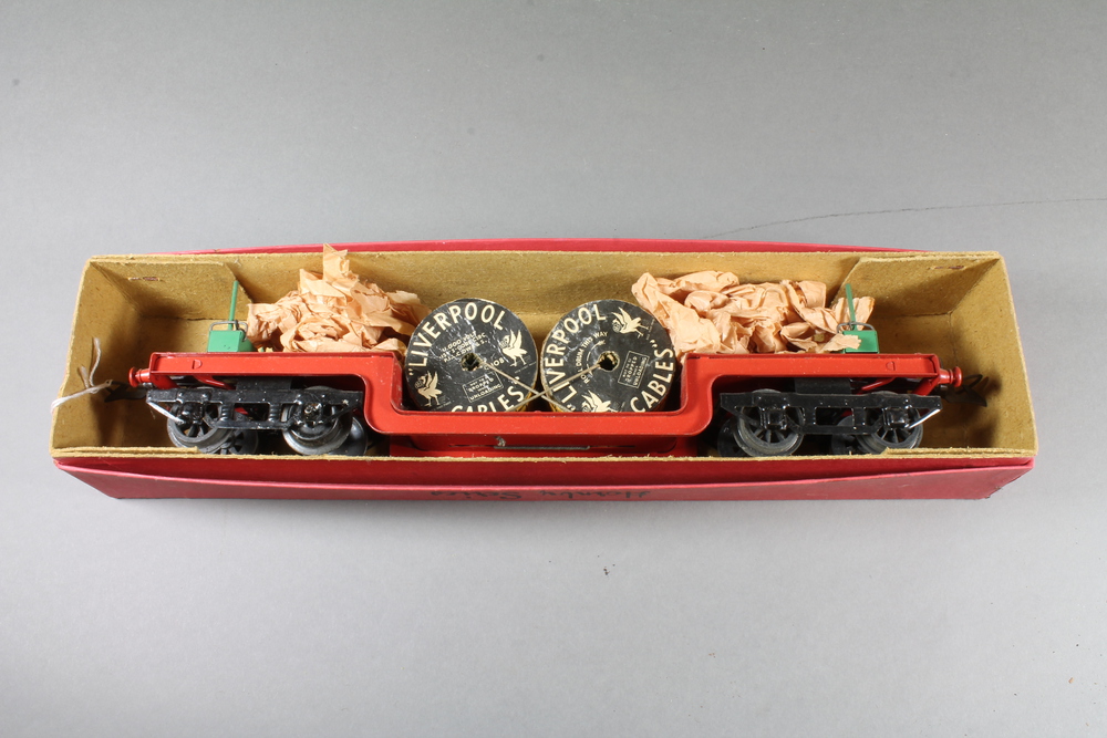 HORNBY O CALIBRE Ne Lner Bogie Traversin Wagon Avec Anaconda Câble Drum