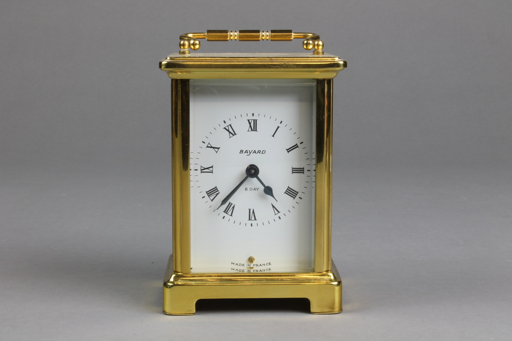 Bayard, 20th Century French 8 day carriage clock with 26th March 2014