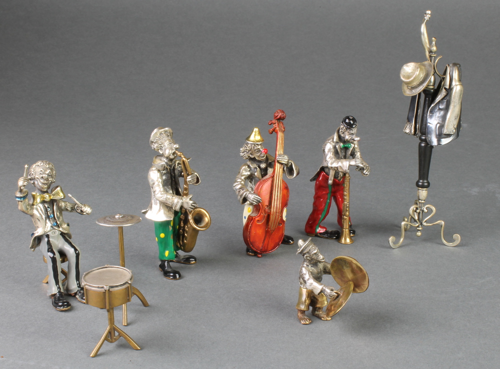 他の方発送×イタリア製【STUDIO CELLINI】 Bronze Clown A Sorini silver and bronze band comprising 4 clown | 11th February
