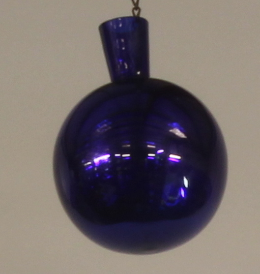 A 19th Century bottle shaped "Bristol" blue glass 21st October 2015