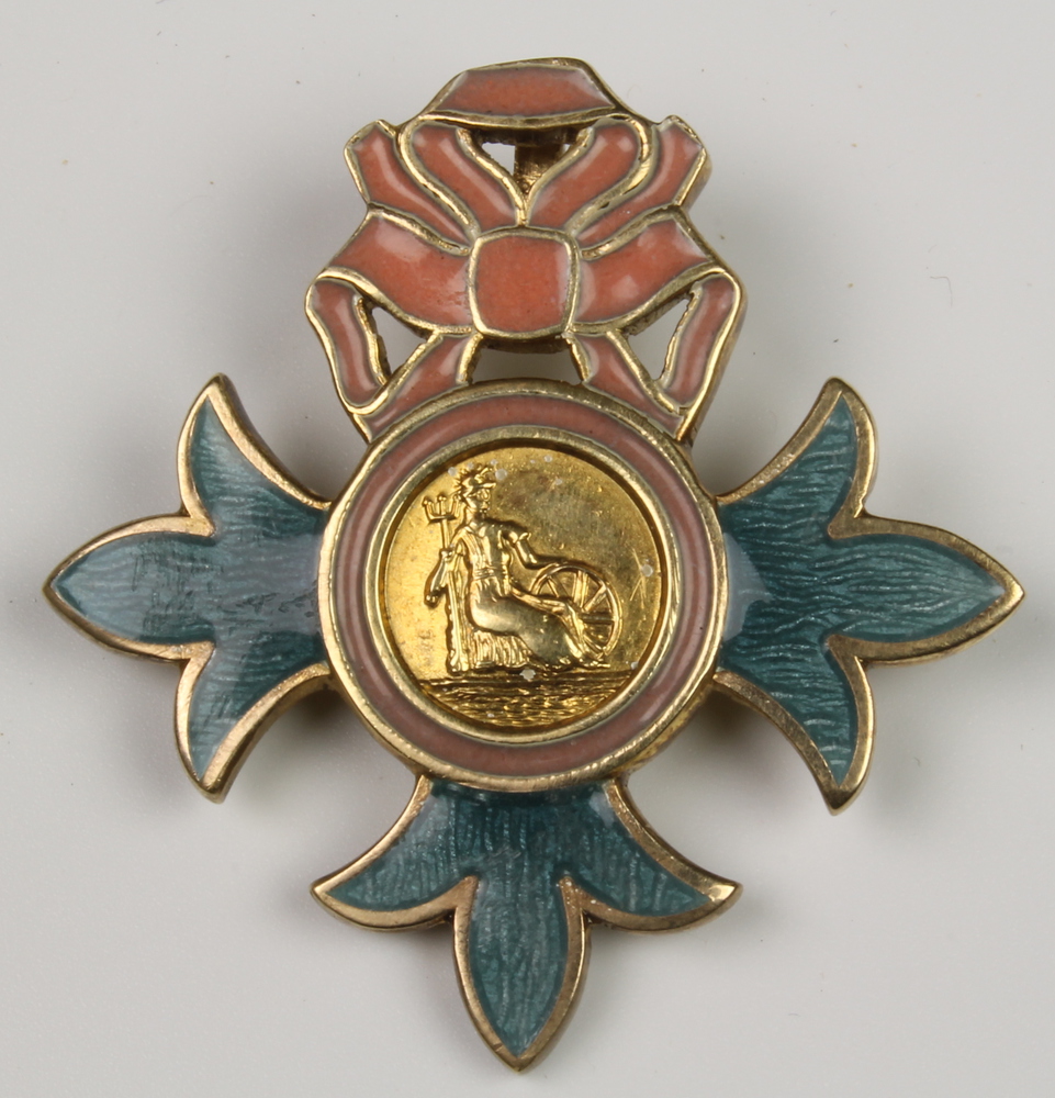 An enamelled British Empire brooch 20th January 2016 Denhams