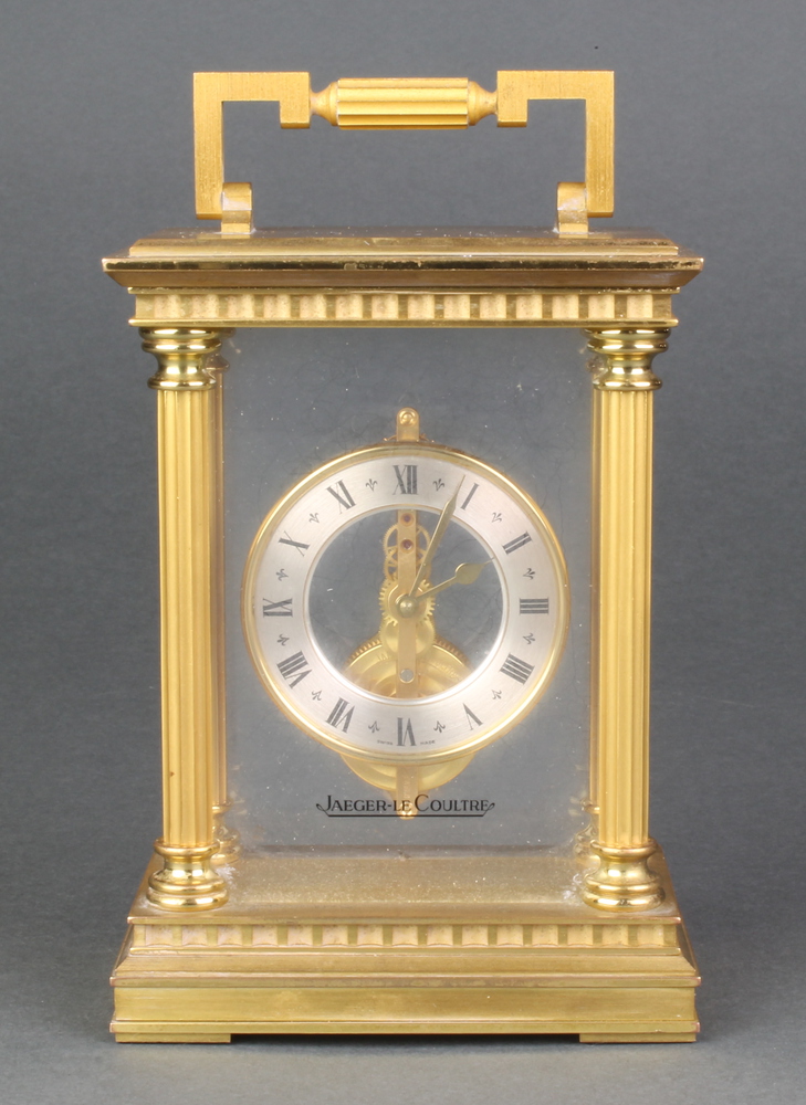 A Jaeger LeCoultre 570 gilt brass cased carriage 16th March 2016