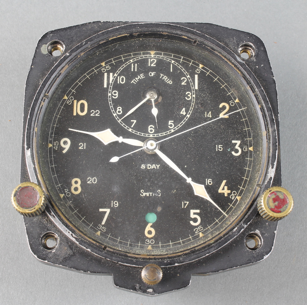 A Smiths Mk IIIA Military issue 8 day aircraft clock 25th January