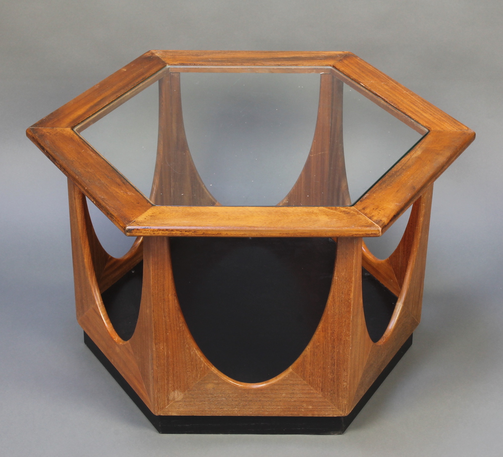 A GPlan "Hexagon" teak coffee table designed by V B 25th January