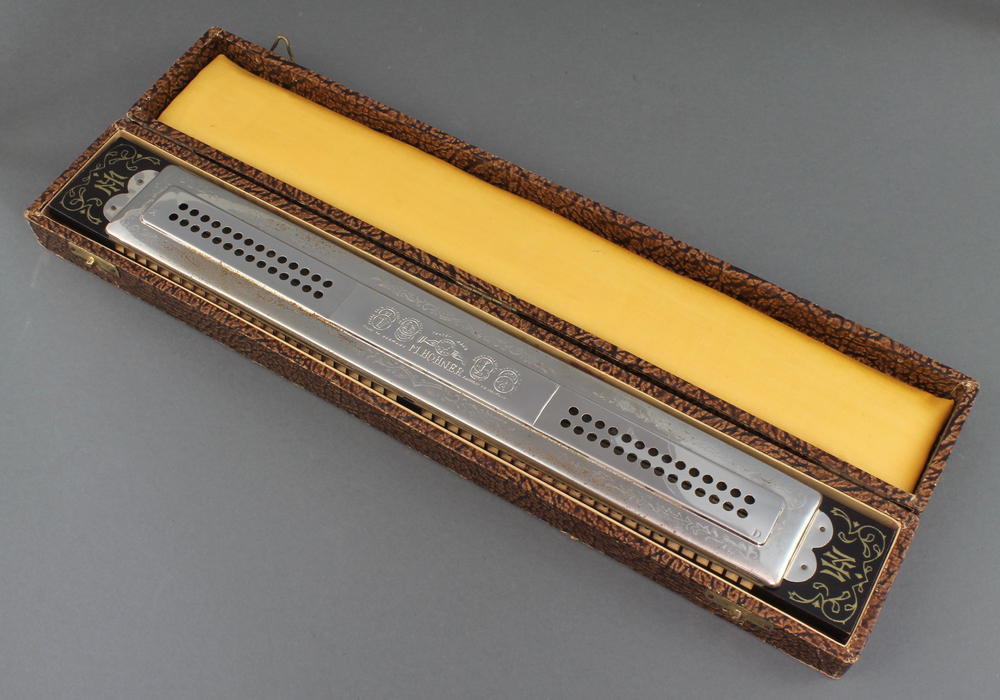 A large harmonica 'The Marine Band Echo', by M Hohner, 19th April