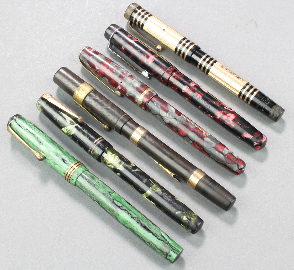 A Wyvern Pen Company green marbled B/B deluxe fountain 14th June 2017