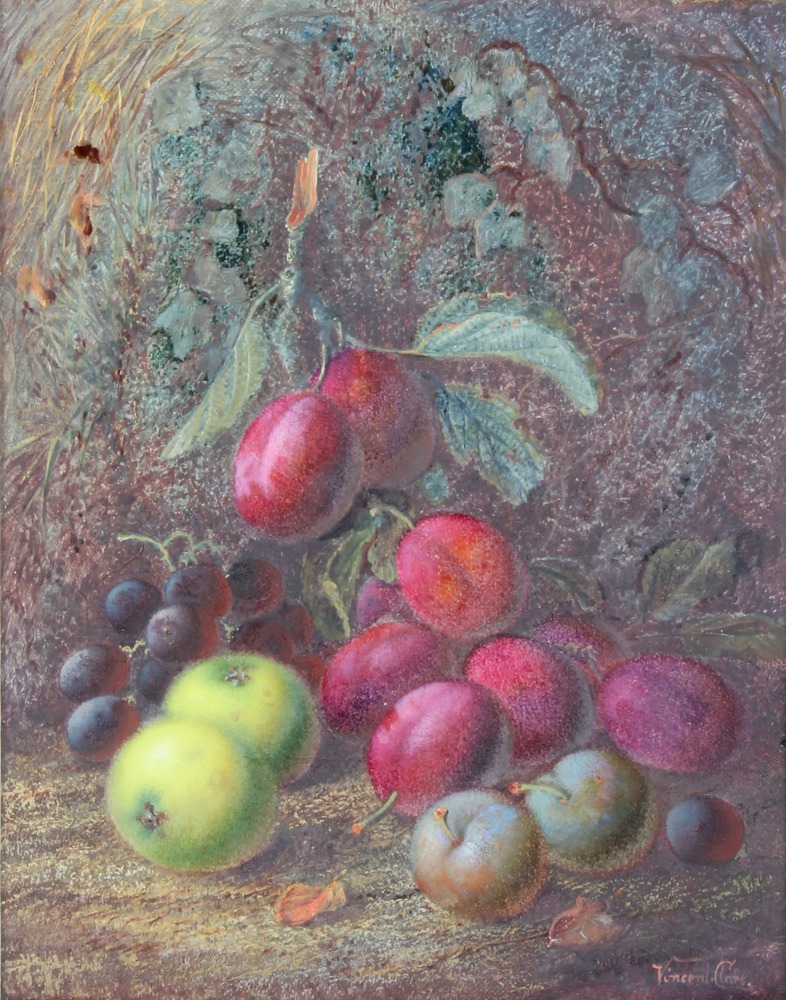 Vincent Clare, oil on canvas, signed, still life study 12th July 2017