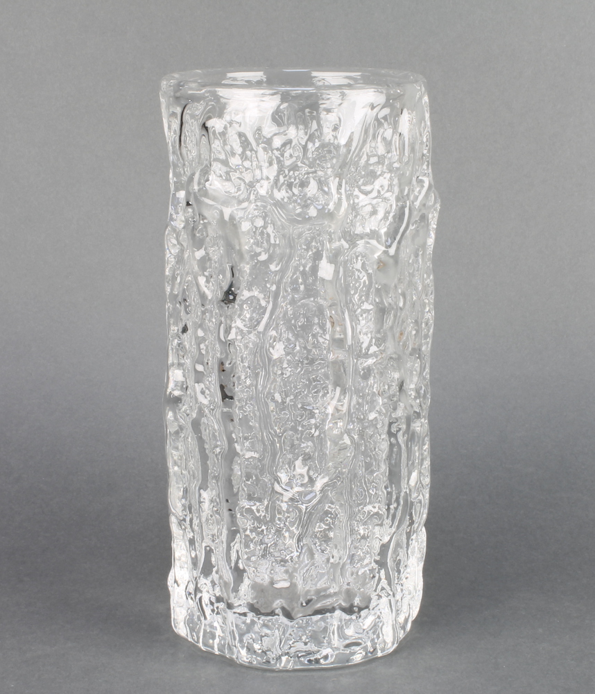 A Whitefriars clear glass knobbly vase 9" 4th October 2017 Denhams