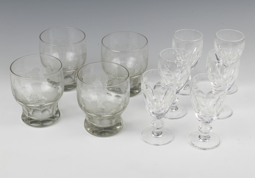 A set of 6 Waterford Crystal Kathleen pattern port 13th March 2019