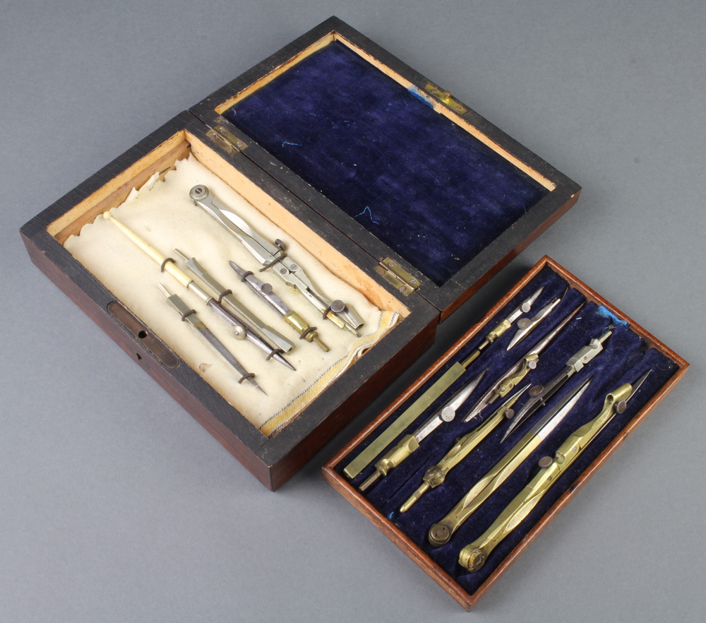 A 19th Century steel and brass geometry set contained 18th December 2019 Denhams