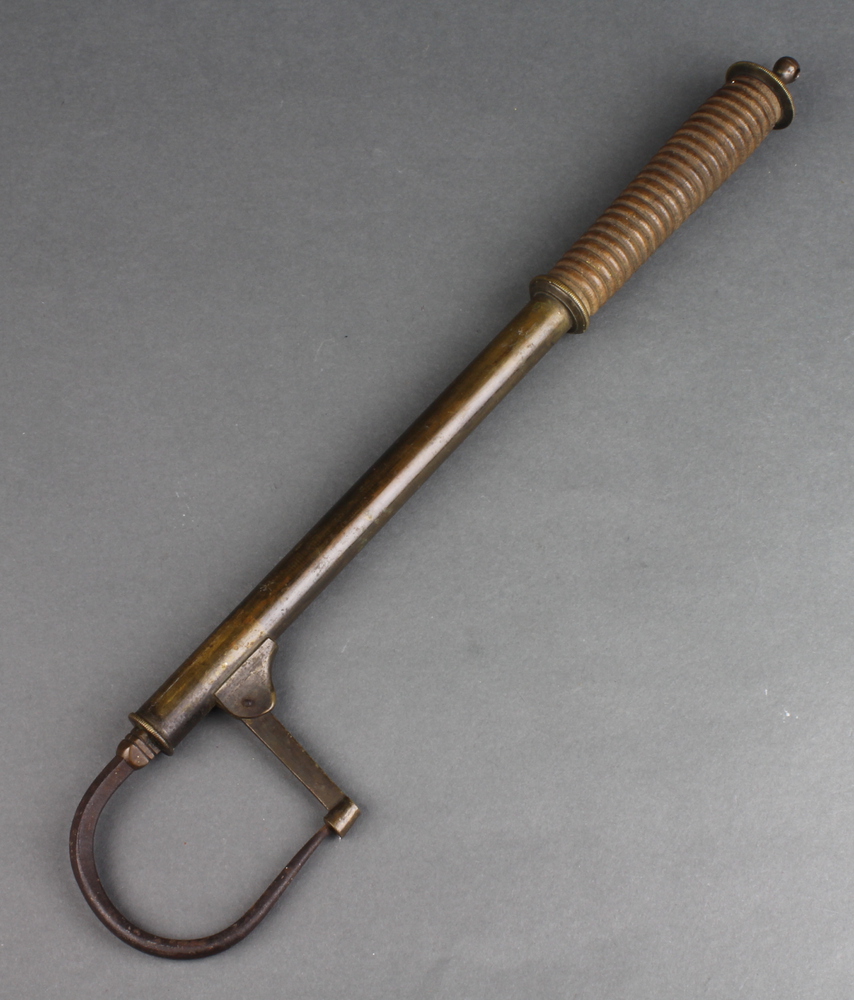 A 19th/20th Century 3 drawer salmon fishing gaff with 7th October