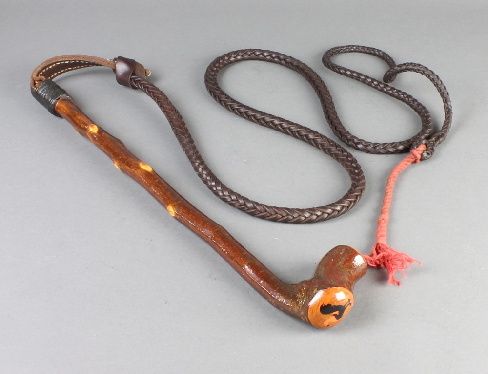 A hunting whip with shalaylee style handle and woven 5th November