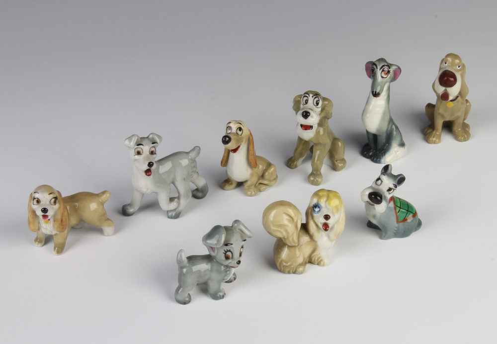 A collection of Wade Walt Disney figures including 22nd April 2021 Denhams