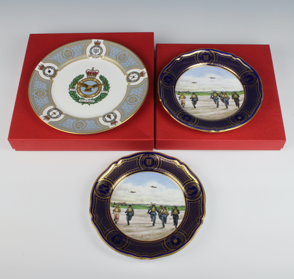 Two Spode commemorative plates The Battle of Britain 2nd December