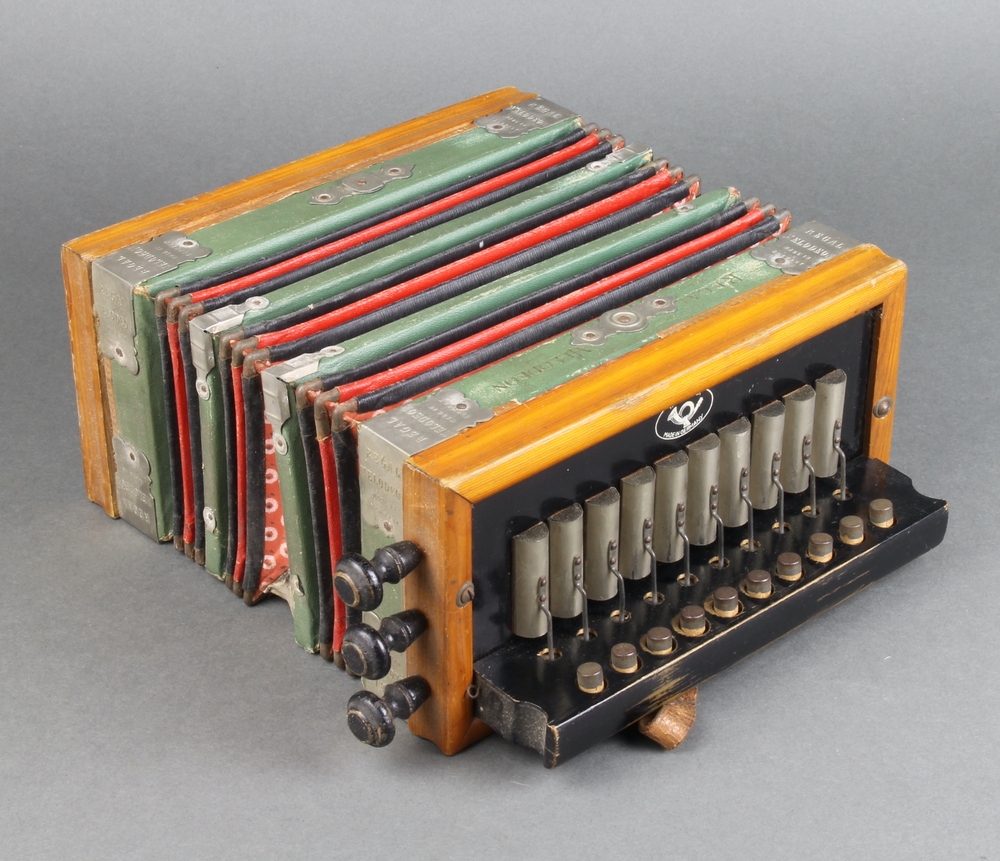 A Regal Melodeon German accordion with 12 buttons 10th March 2022 Denhams