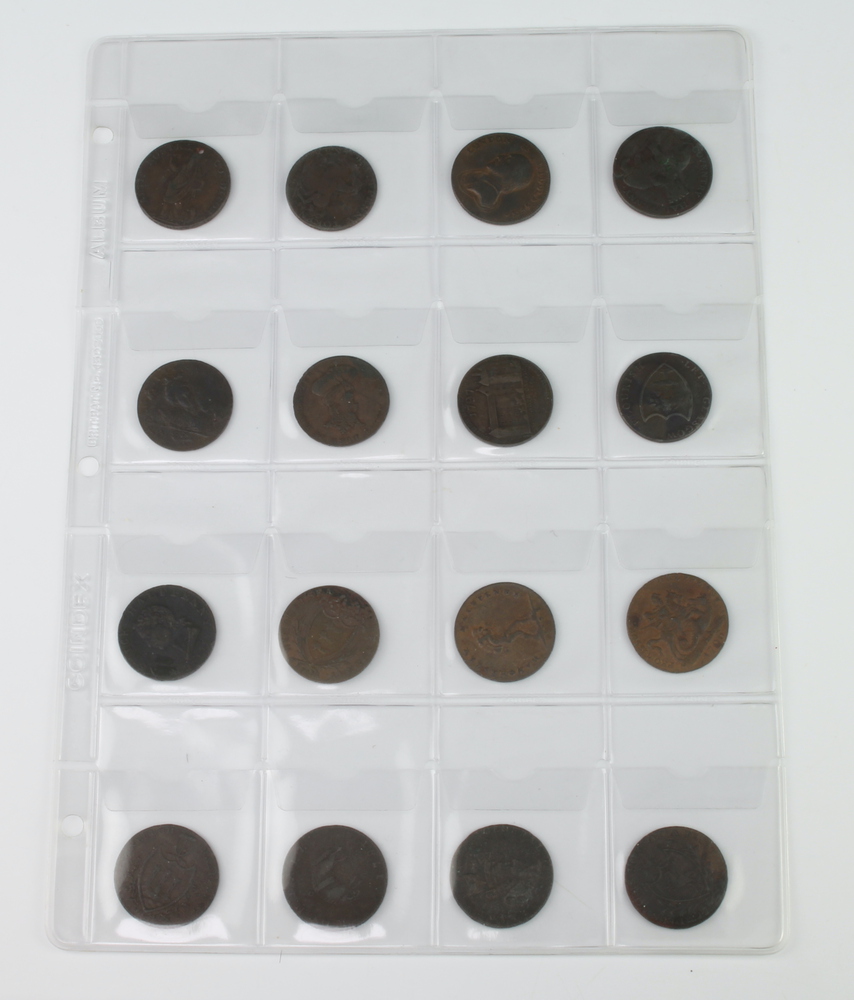 A Leeds half penny 1791, various half pennies and 1st June 2022 Denhams