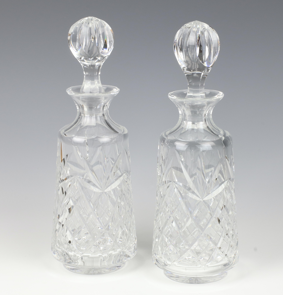 A pair of Brierley cut glass decanters and stoppers 25th January 2023