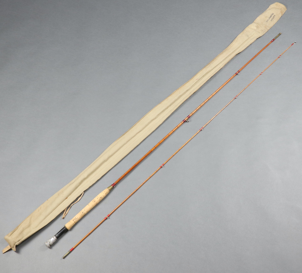 A Hardy Perfection split cane 9', 2 piece fly fishing 25th January