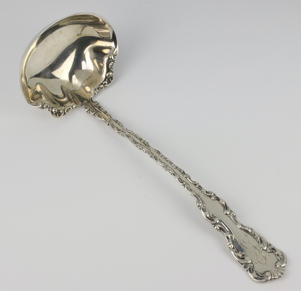 A sterling silver ladle, 130 grams 23rd February 2023 Denhams