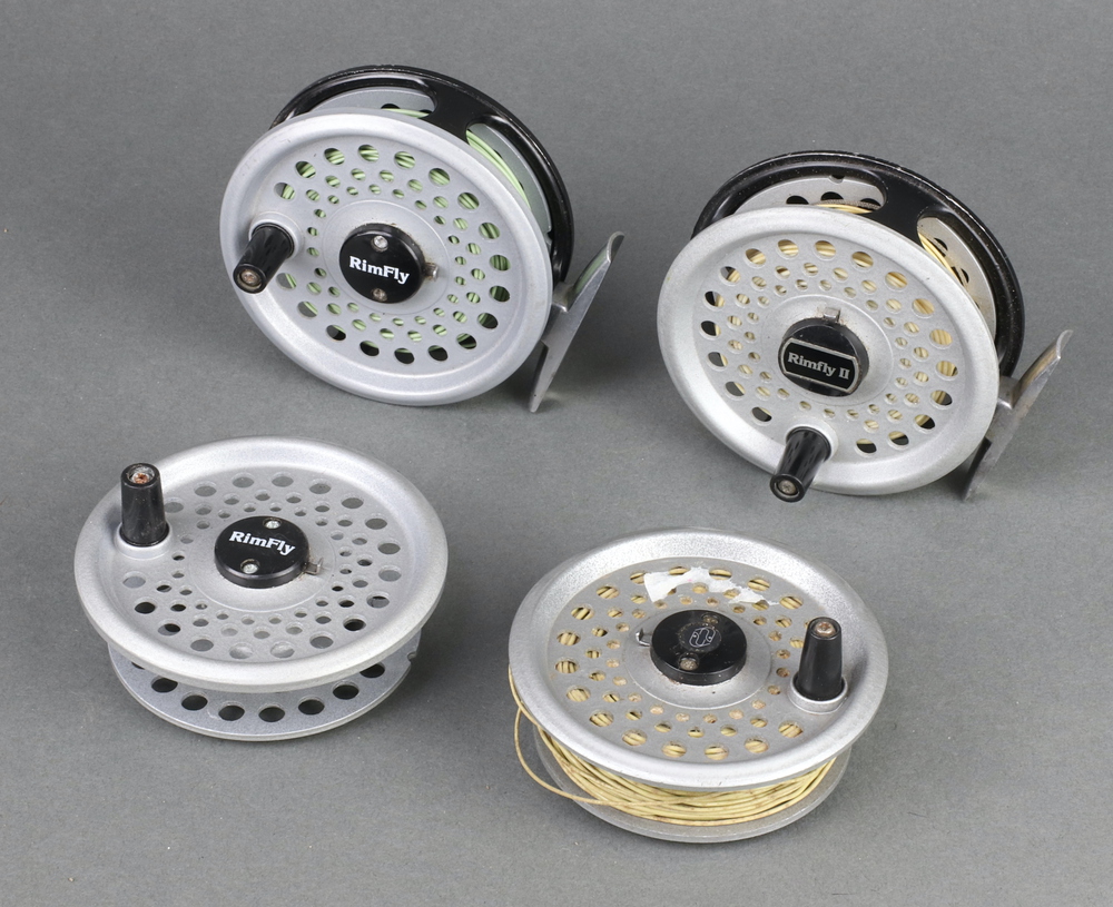 Two Rimfly 3" fly fishing reels with spare spools 23rd February 2023
