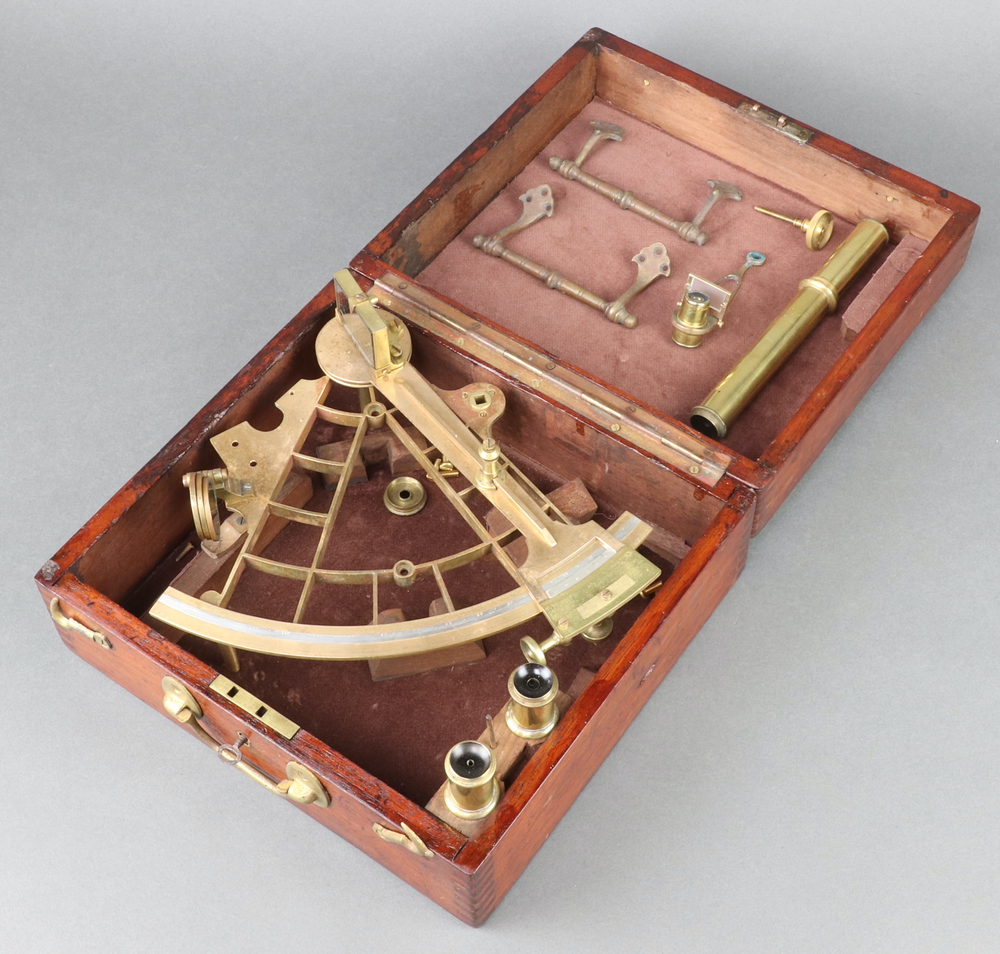 T L Aynsley Cardiff and Newport, a brass sexant in a 23rd February