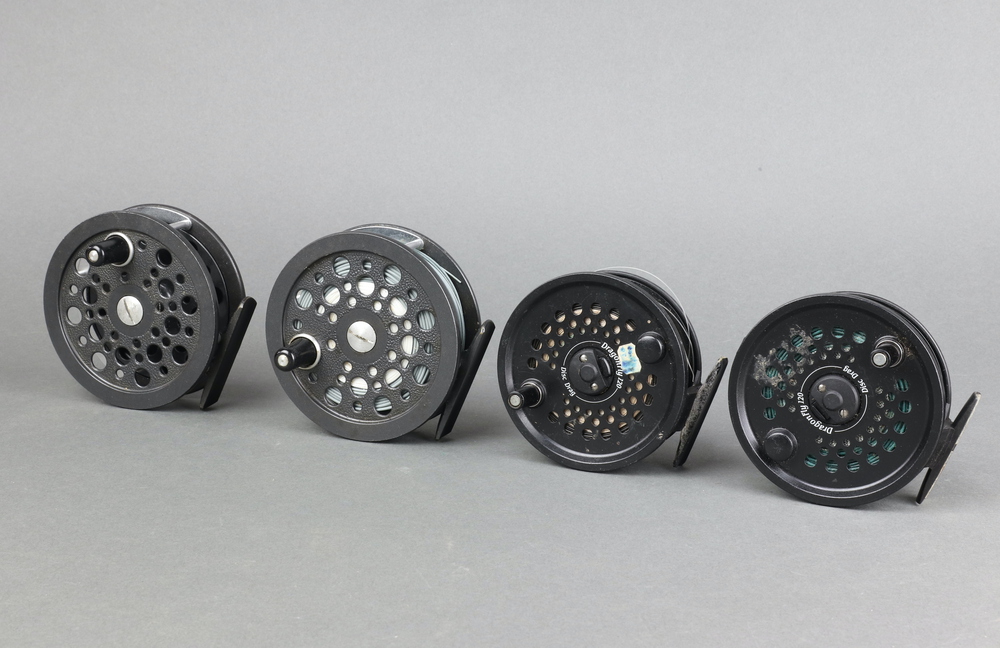 Two Dragon 120 3/2" fly fishing reels and 2 23rd March 2023 Denhams