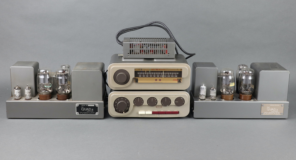 A collection of Quad hifi to include 2 monoblock Quad 20th April