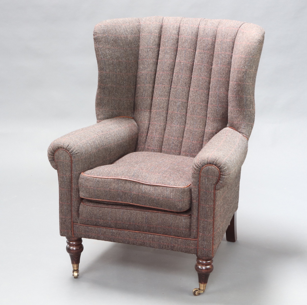 A Wesley Barrell Victorian style tub back armchair 17th May 2023