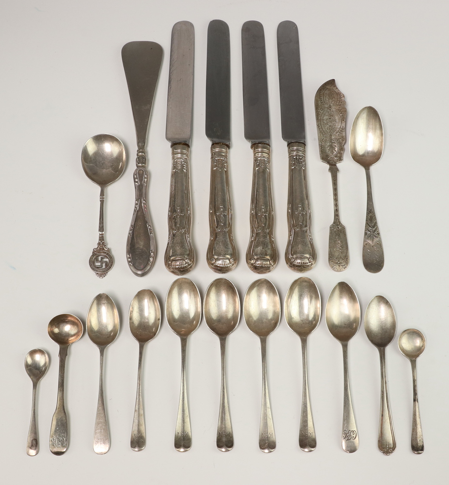 A Victorian silver butter knife Exeter 1876 and minor 17th May 2023