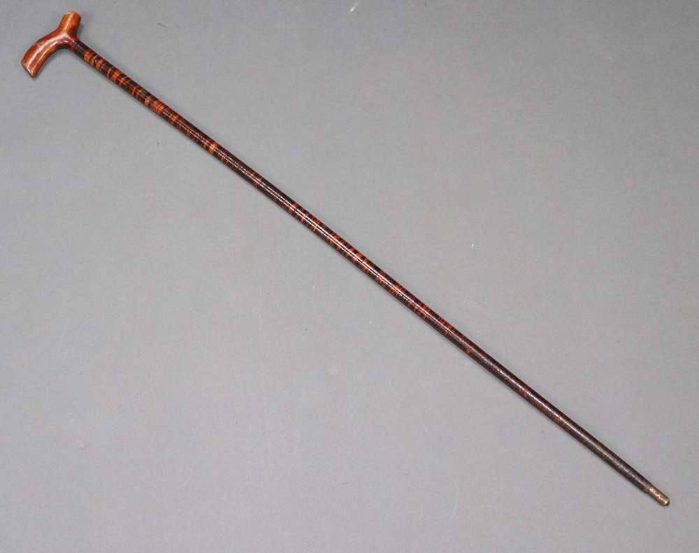 A sectional wooden walking cane 17th May 2023 Denhams