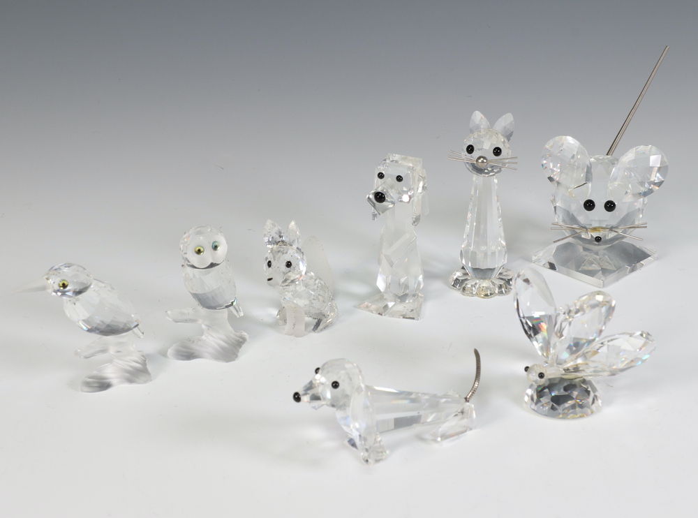 Eight Swarovski Crystal Animals Comprising Fox 5cm 6th September eight-swarovski-crystal-animals-comprising-fox-5cm-6th-september
