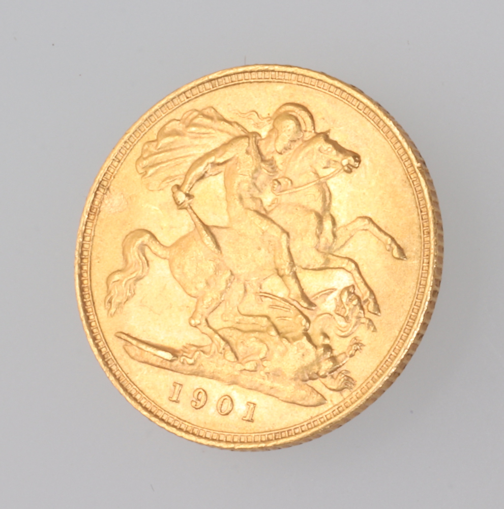 A half sovereign 1901 5th October 2023 Denhams