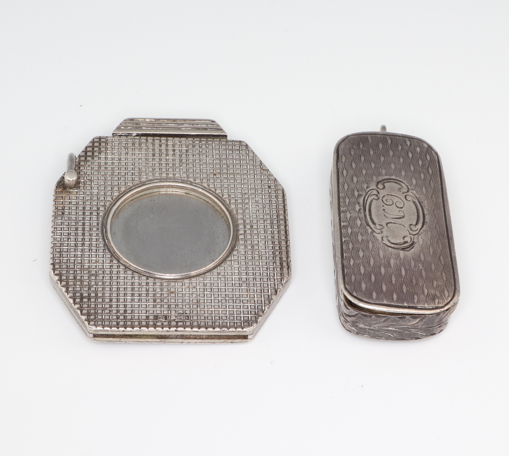 A Victorian silver rounded rectangular box Birmingham 1st November