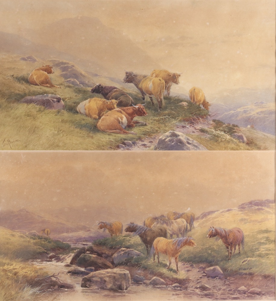 Tom Rowden (1842-1926), Highland Cattle near a | 22nd October 2025 ...